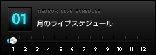1月のライブスケジュール